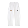 Unisex Heavyweight Barrel Leg Sweatpants WHITE