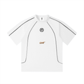 GOAT Contrast Stitch Raglan T-Shirt WHITE
