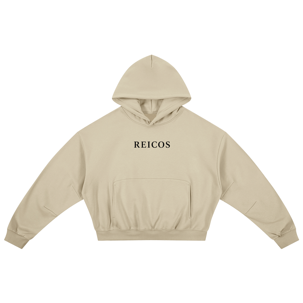 Essential Boxy Darted Sleeve Hoodie RESTORE -apricrot
