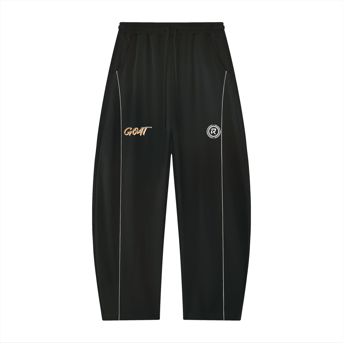 Unisex Heavyweight Barrel Leg Sweatpants WHITE