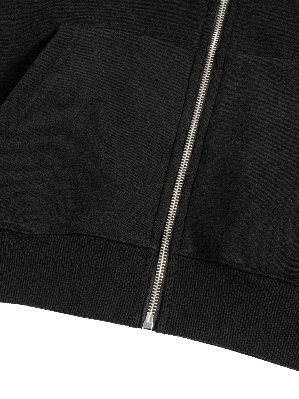 Fleece Zip-Up Boxy Hoodie - (GOD GOAT)