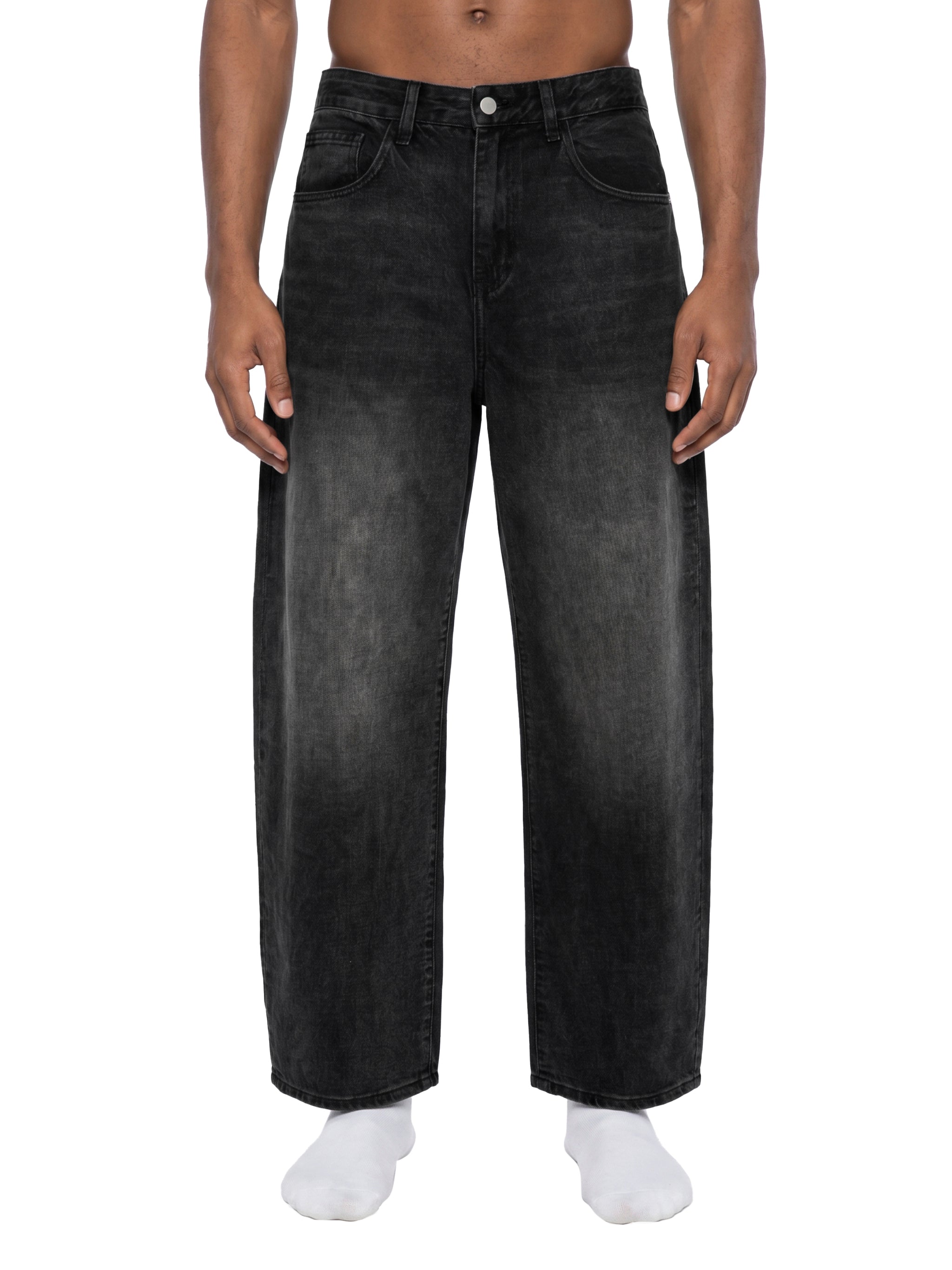 Men's Sunfade Vintage Wash Barrel Leg Jeans